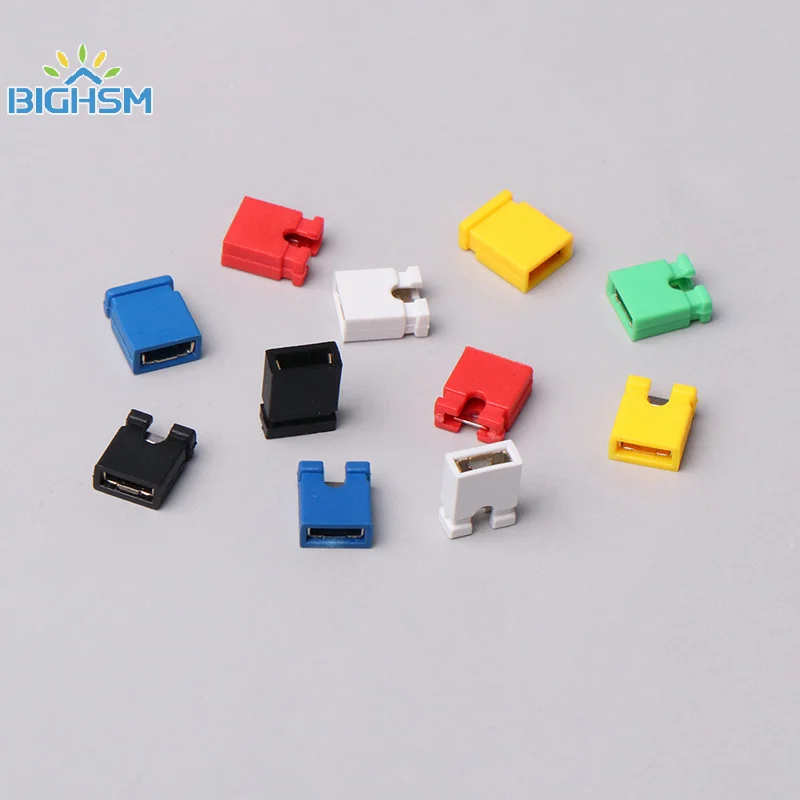 100Pcs PitchJumper Shorted Cap Headers Wire Housings SHUNT Black Tool Accessories