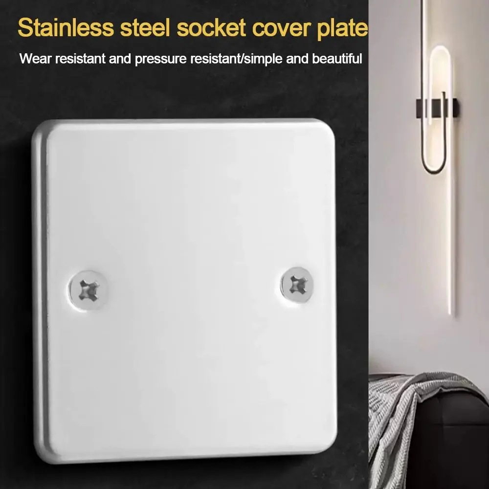 

New 86 /120 Type Bottom Box Panel Stainless Steel Gold Silver Blank Panel Switch Panel