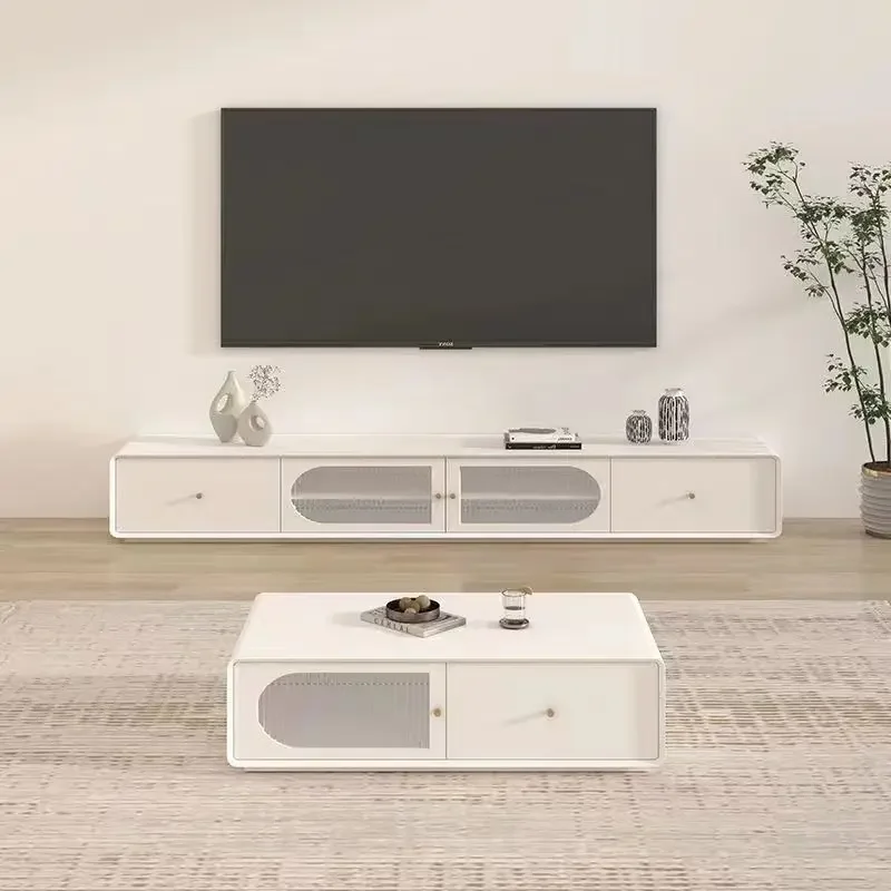 TV cabinet floor-standing living room home raised coffee table combination