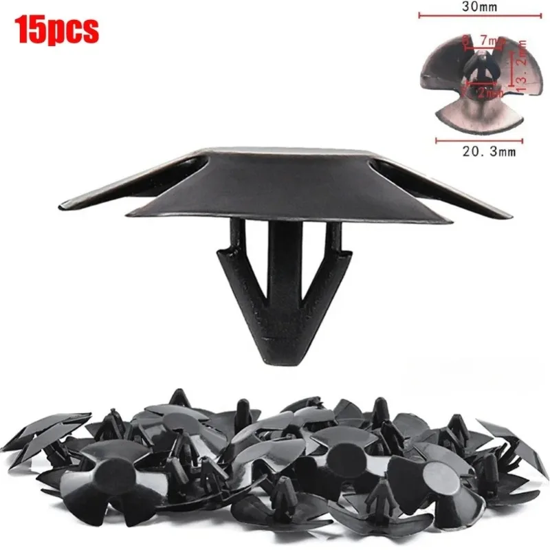 15/30/45PCS Car Buckles For Cars Insulation Cotton Fixing Clips Engine Hood Protection Strip Clips Trunk Plastic Fasteners