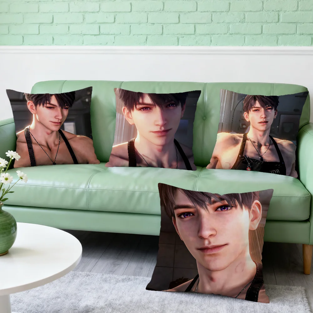 Caleb Apron Cute Love and Deepspace Soft Pillowcase for Sofa Home Living Room Decor Protective Covers Hogar Pillow Cover