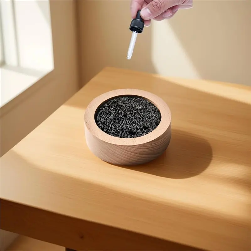 AEE6-4Pcs Indoor Aromatherapy Stones,Small Passive Lava Rock Diffuser For Essential Oils For Decorating At Desk,Office Or Car