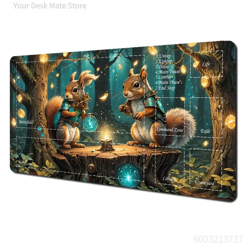 MagicMouse Pad Fantasy-Themed MTG TCG Gamming Playmat Game Play Mat Duel Pads Beginner Card Battles Commander Gaming Deskpad