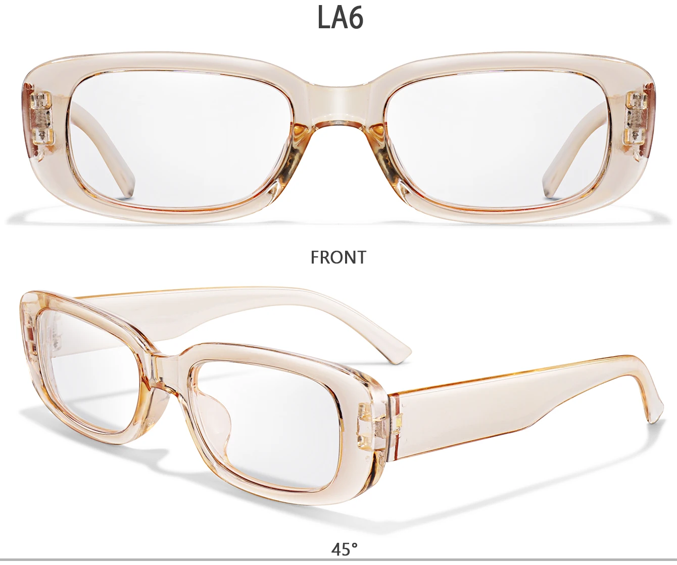 Frauen Männer Presbyopie Brillen Kleine Rechteck Klassische Vintage Weit Anblick Gläser Mode Surf Die Web Lesebrille – Detail 6
