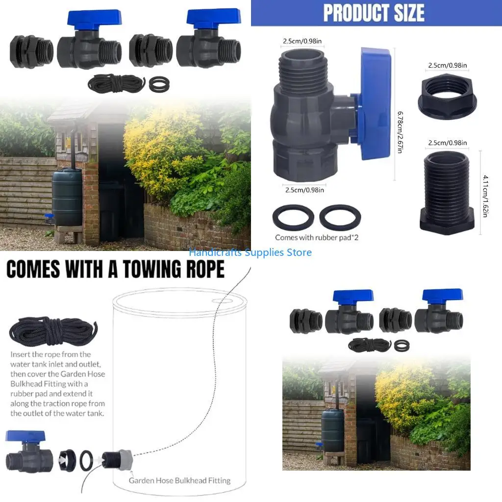 R1WA Rainwater Harvesting Valves Featuring Quickly Install Wall Adapters and Reinforced Anti Leak Component