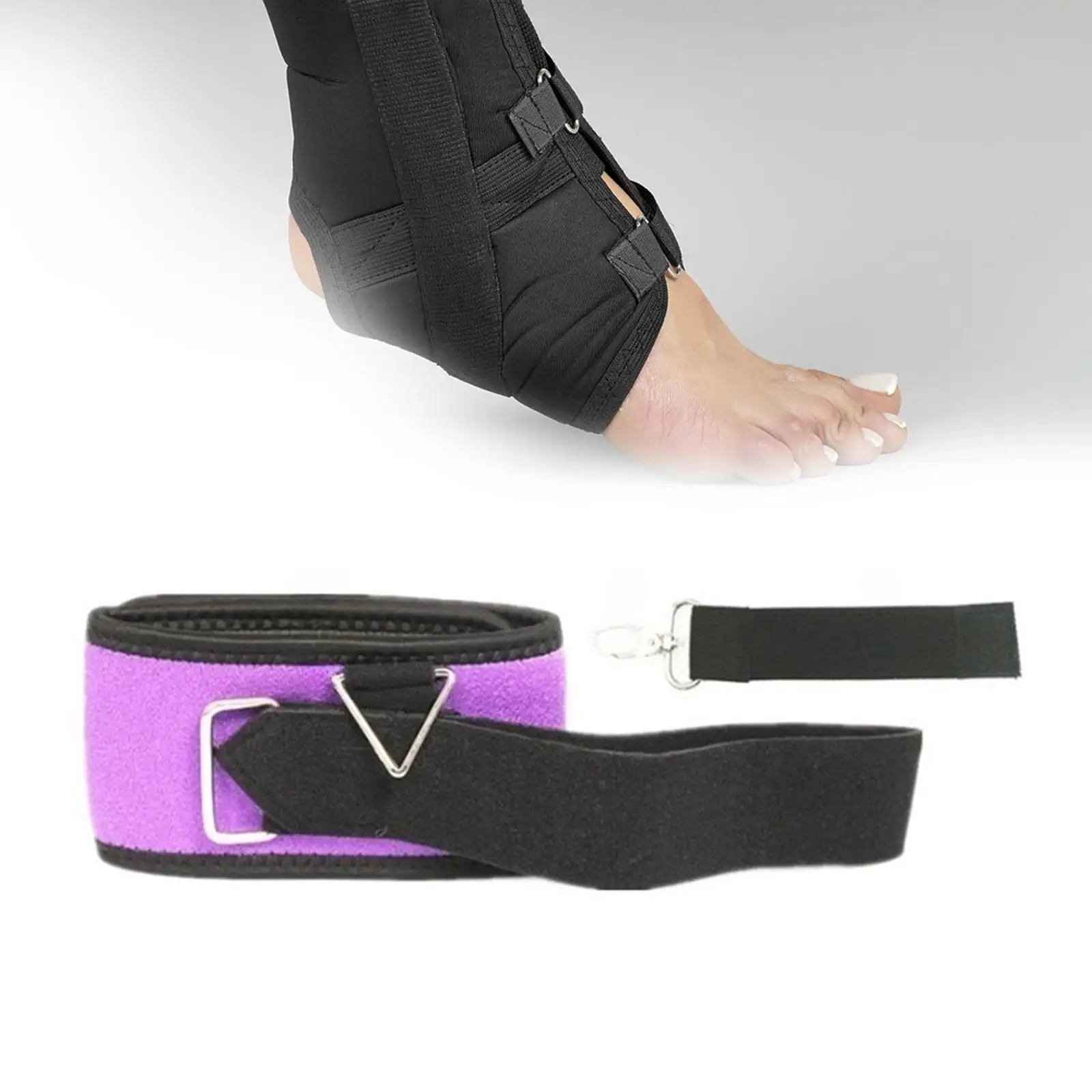 Lightweight Breathable Foot Drop Brace Adjustable Orthosis Support for Enhanced Walking Gait