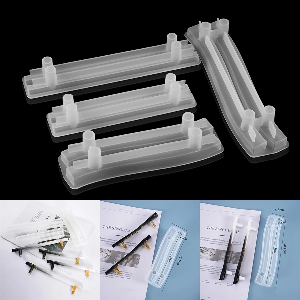 1 쌍 과일 트레이 핸들 실리콘 금형 크리스탈 클리어 에폭시 수지 금형 벤딩 트레이 핸들 금형 DIY 공예 보석 만들기위한