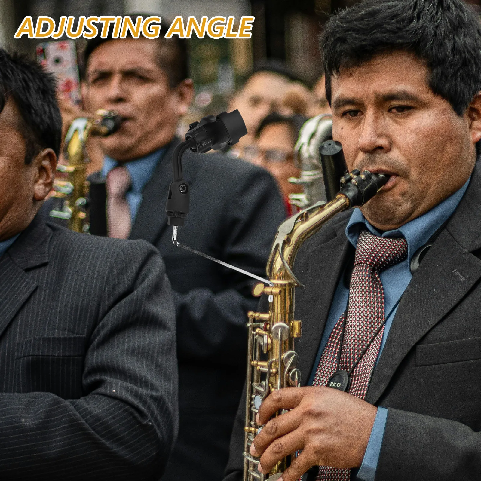 Saxophone Phone Stand Sheet Music Clip Adjustable Angle Portable Lightweight Stable for Practice Rehearsal Performance Universal