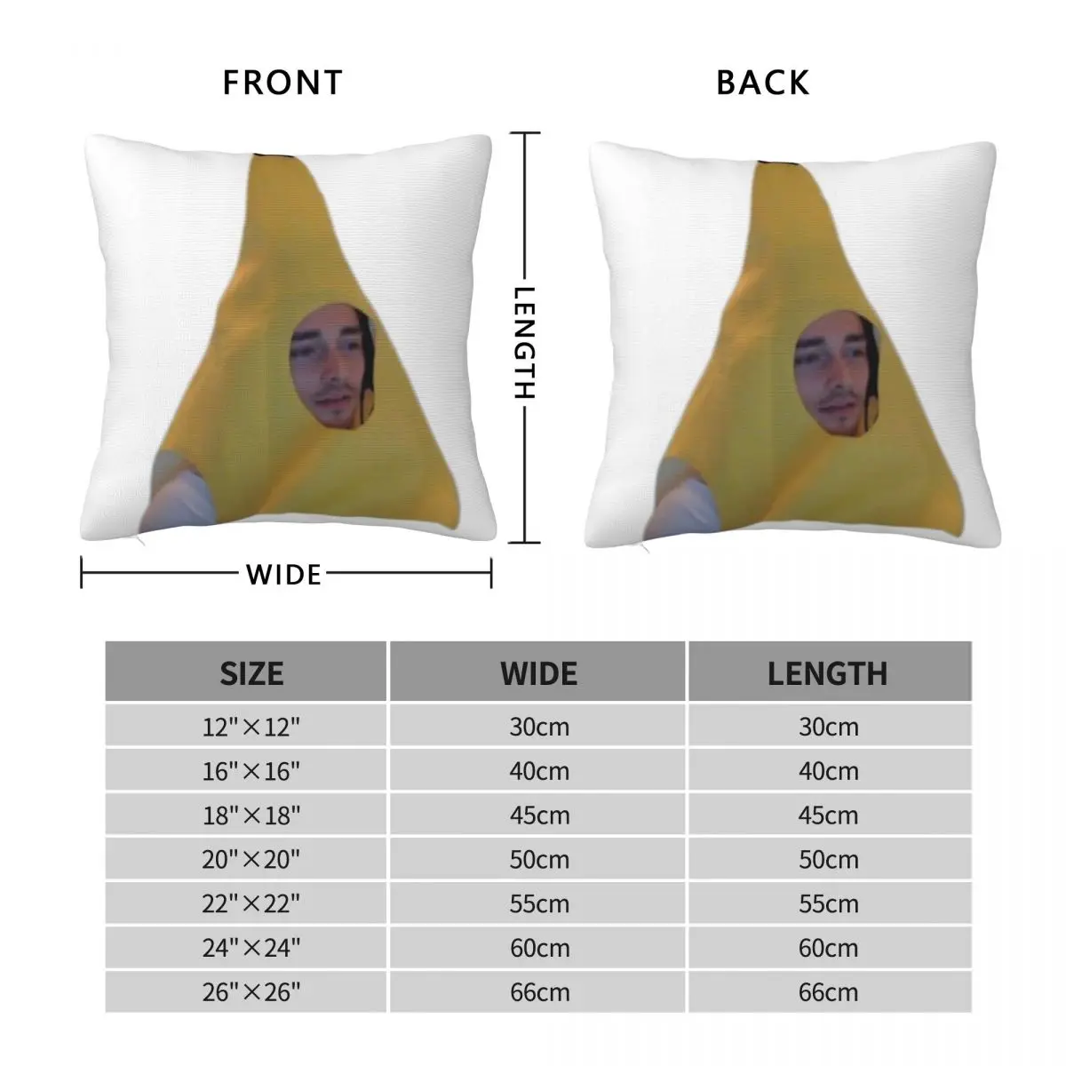 Banana Charles Leclerc Square Pillowcase Polyester Linen Velvet Printed Zip Decorative Pillow Case Room Cushion Wholesale 45x45