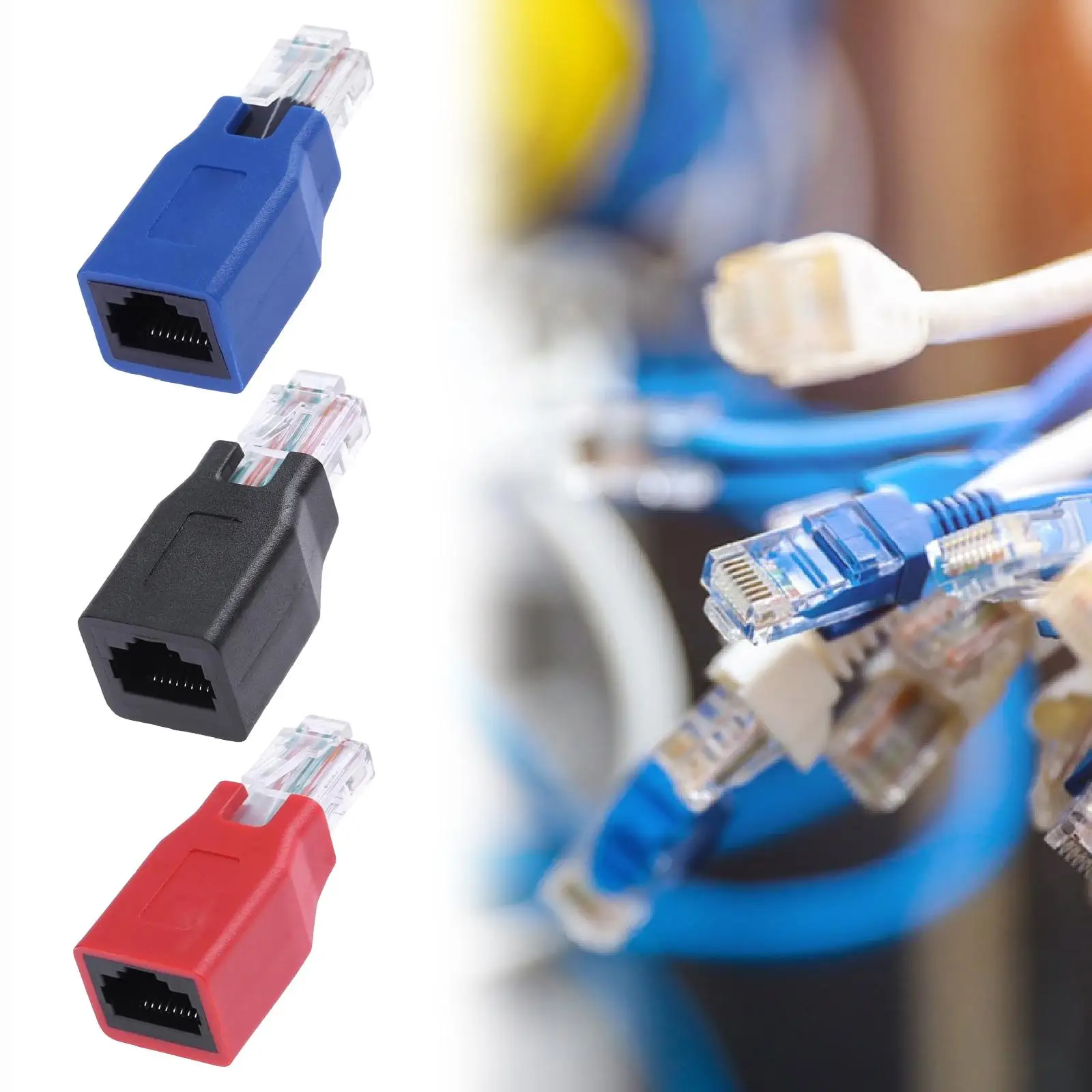 Adattatore Ethernet, adattatore maschio-femmina, ad alte prestazioni, protegge il connettore dell'interfaccia di rete del computer professionale