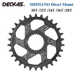 Deckas-バイクチェーンホイール、直接マウントボトムセット、ナロー、ワイド歯、Shimano m6100、m7100、m8100、m9100、12スピード、1x12s、mtb