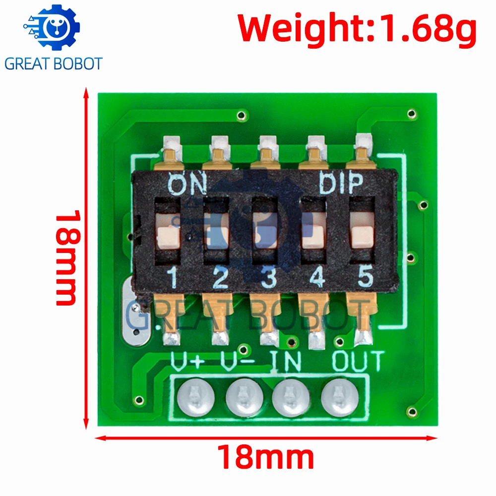 1~5PCS Timer Switch Controller Board 10S-24H Adjustable Delay Relay Module For Delay Switch/Timer/Timing Lamp