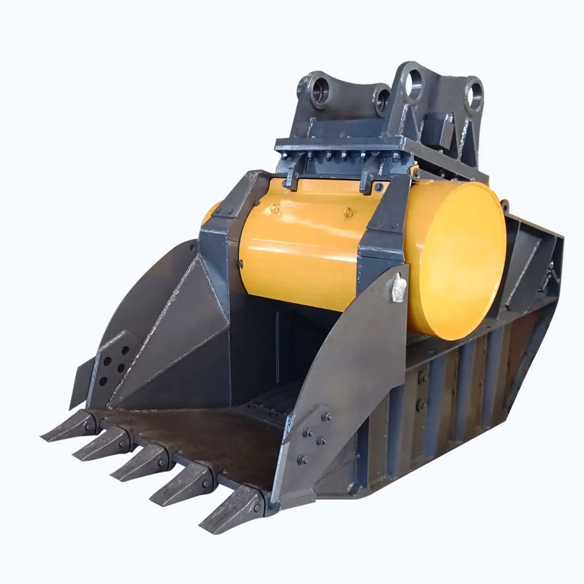 Excavator Concrete Crusher Bucket For 10-25T Hydraulic Jaw Rock Crusher Attachment Crushing Bucket Demolition Stone Recycling