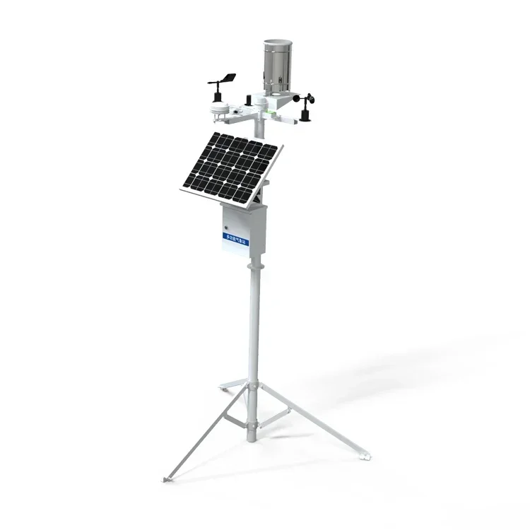 weather station data show solar panel agricultural weather station