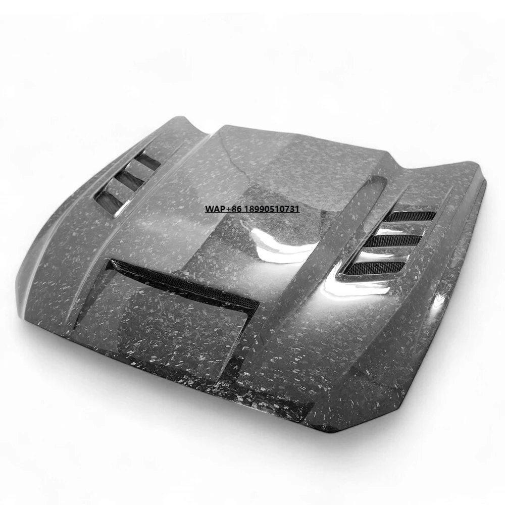 

TF Style Forged Carbon Fiber Front Bonnet Engine Hood for Mustang 2015-2017 2018-2023 New Condition