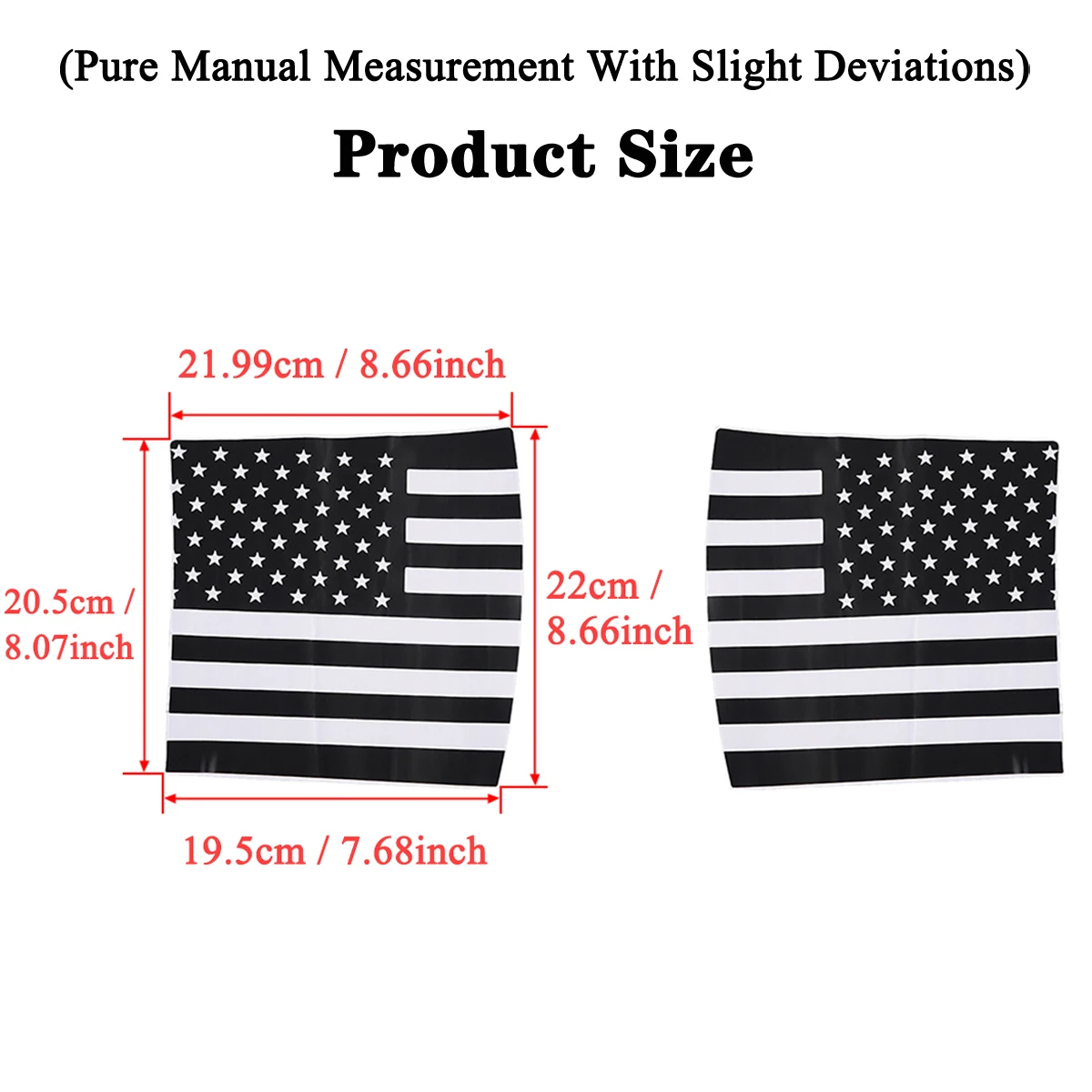 Front Hood Side Corner Decoration Sticker American Flag Trim Decal for Jeep Wrangler JK JKU 2007-2017 Car Exterior Accessories view 2