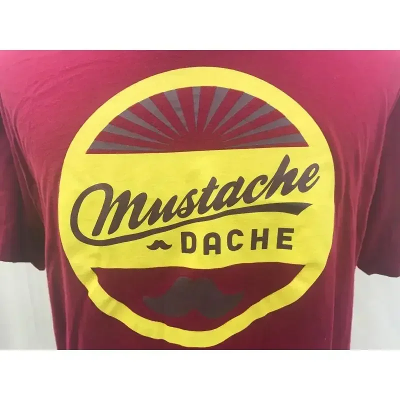 Mustache Dache T Shirt Mens Size XXL Next Level Free Fast Ship 718
