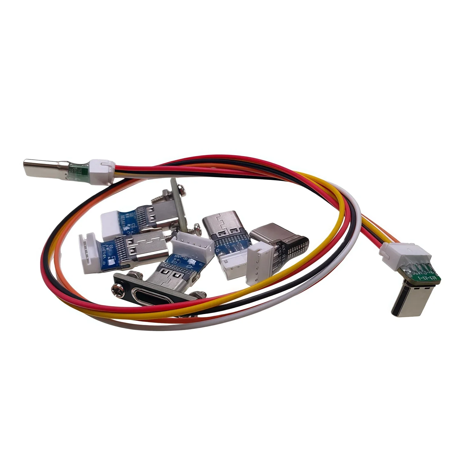 2PCS Type-c male to female amd male to male Can be delivered to any configuration ZH1.5 5/pin 0.1M/0.3M/0.5M/1M long 28AWG cable