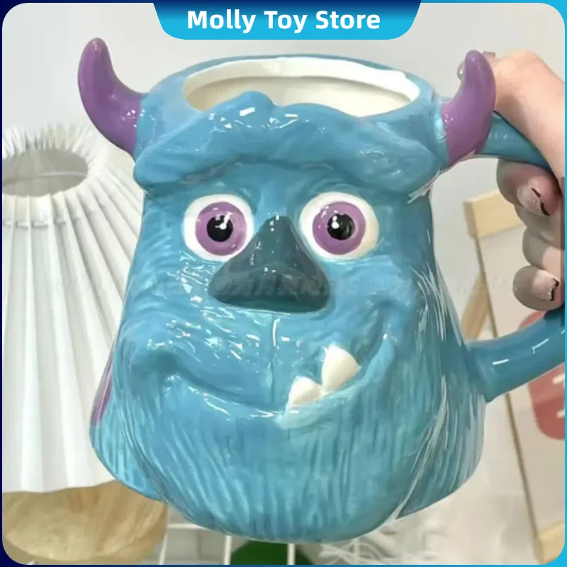 Hot Monster University Sullivan Ceramic Mug Cups Coffee Milk Cup Figure Holiday Home Decoration Kawaii Children'S Gift