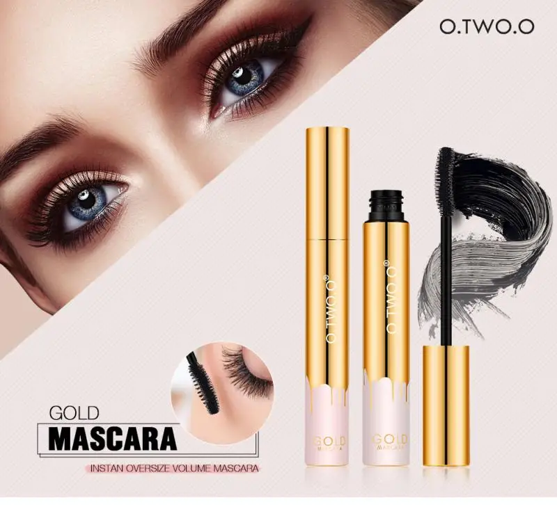 3d Mascara schwarze Wimpern Wimpern verlängerung Wimpern Pinsel Schönheit Make-up lang tragende Gold lange Curling Wimpern