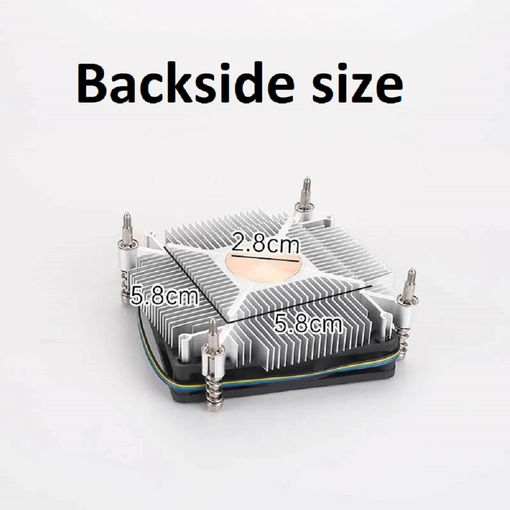 Ventilador de refrigeración de CPU con 4 pines 12V Mini ventilador de refrigeración de PC para Intel LGA 1155 1156 1151 1150 (i3 i5)