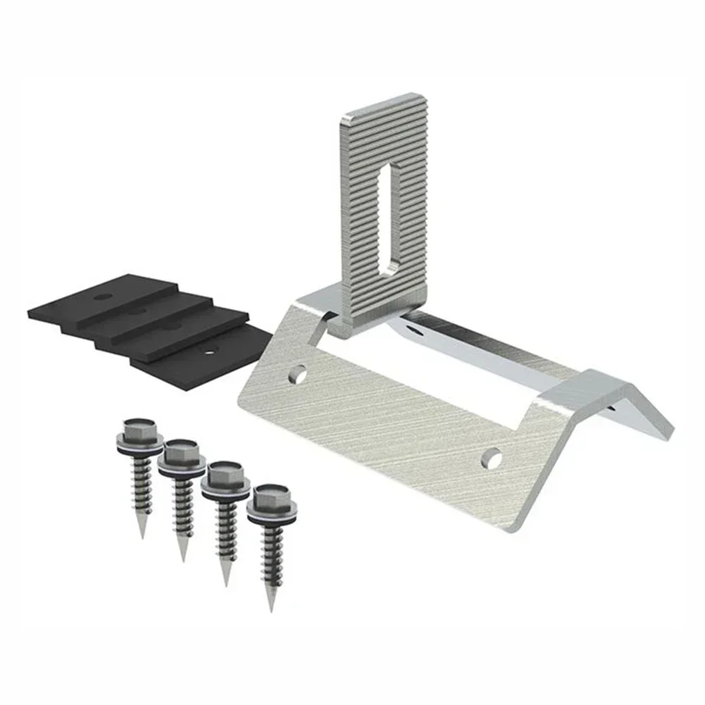 

Easy to Use Sliver Color Stainless Steel PV Roof Hook for Sheet Trapezoidal Clamp Roof Hook Clamp 100*72*89mm (1/4pcs)