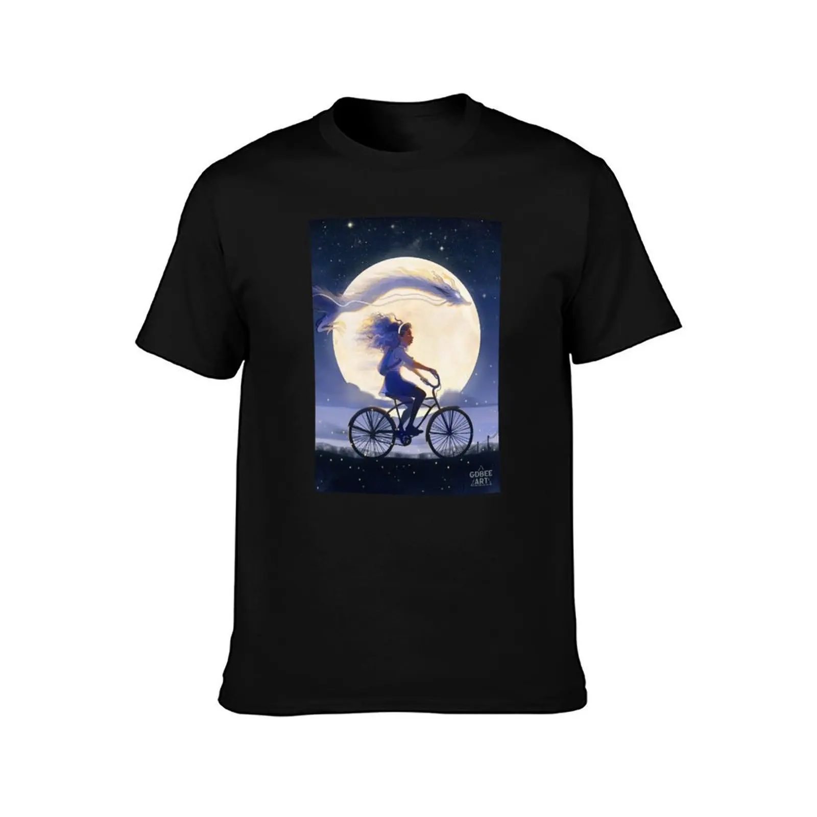 Evening Ride T-Shirt Minimalist Casual Short Sleeve Top T-Shirt