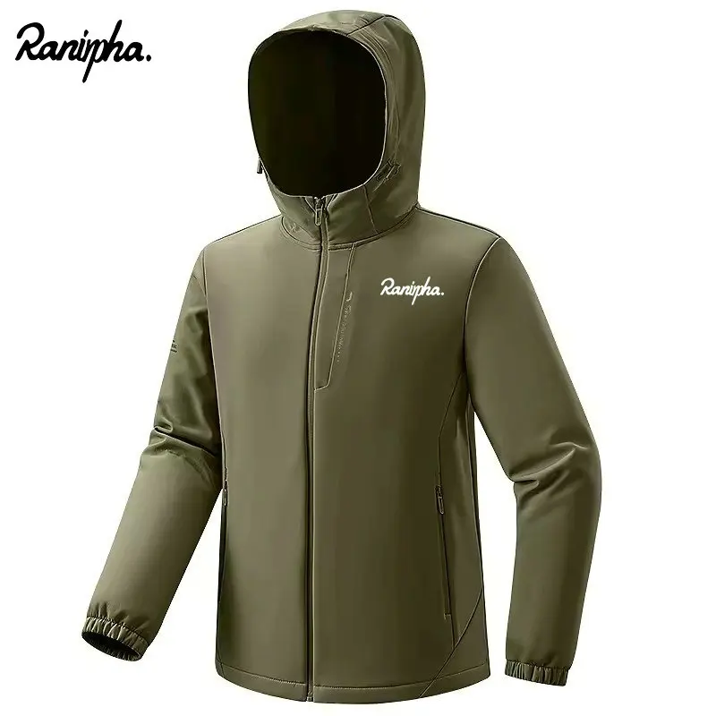

Ranirpha Fleece Softshell Jacket Waterproof Windproof Warm Windbreaker Hiking Camping Climbing Raincoat Winter Jackets for Men