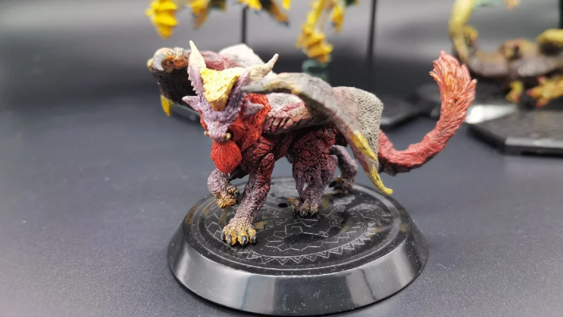 MonsterHunters Lagiacrus Kylin 화난 용 Nargacuga Nergigante 게임 주변기기 모델 장난감 어린이 선물 탁상 장식품