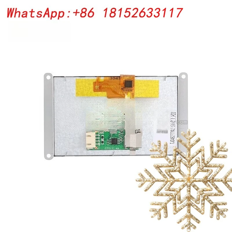 وحدة شاشات مقاومة/سعوية مقاس 4.3 بوصة من سلسلة T1 (IP) منفذ تسلسلي شاشة LCD ذكية شاشة لمس HMI مم