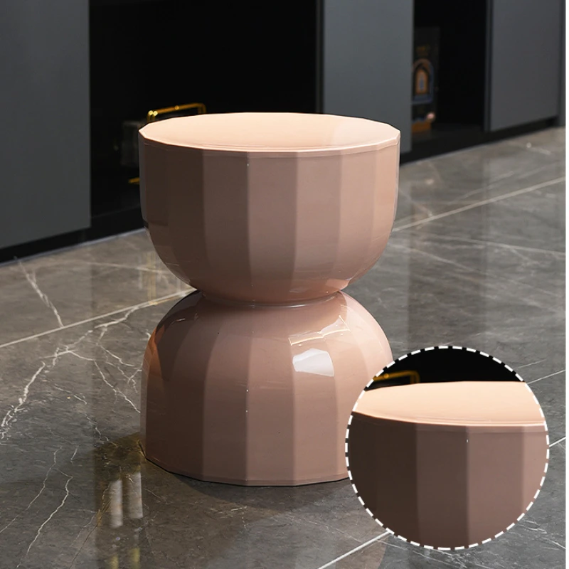 Modern Plastic Coffee Tables Round Side Tables Living Room Multifunctional Decoration Bedside Tables Bedroom Creative Furniture