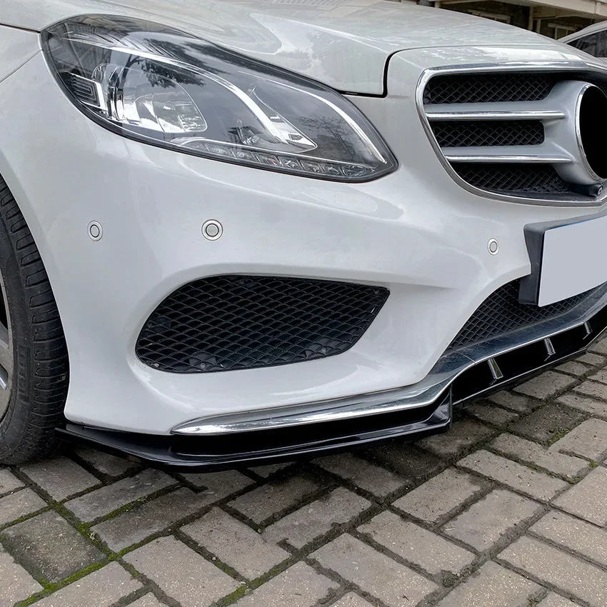 Per Mercedes classe E 2013-2015 W212 AMG Coupe Line Car paraurti anteriore Spoiler Splitter labbro anteriore pala Kit corpo inferiore