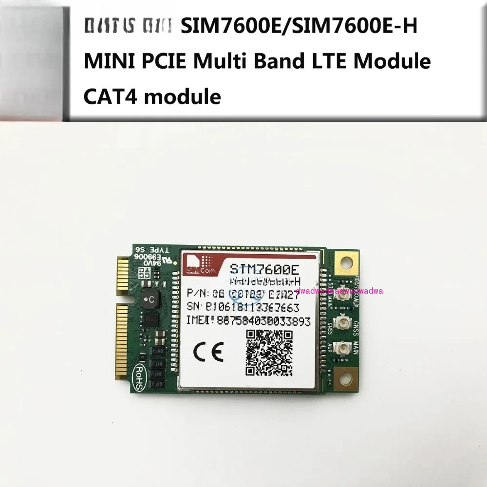 

SIM7600A-H/SIM7600SA-H/SIM7600E-H/SIM7600G-H/SIM7600JC-H/SIM7600NA-H Модуль Mini Pcie CAT4 с микроtik