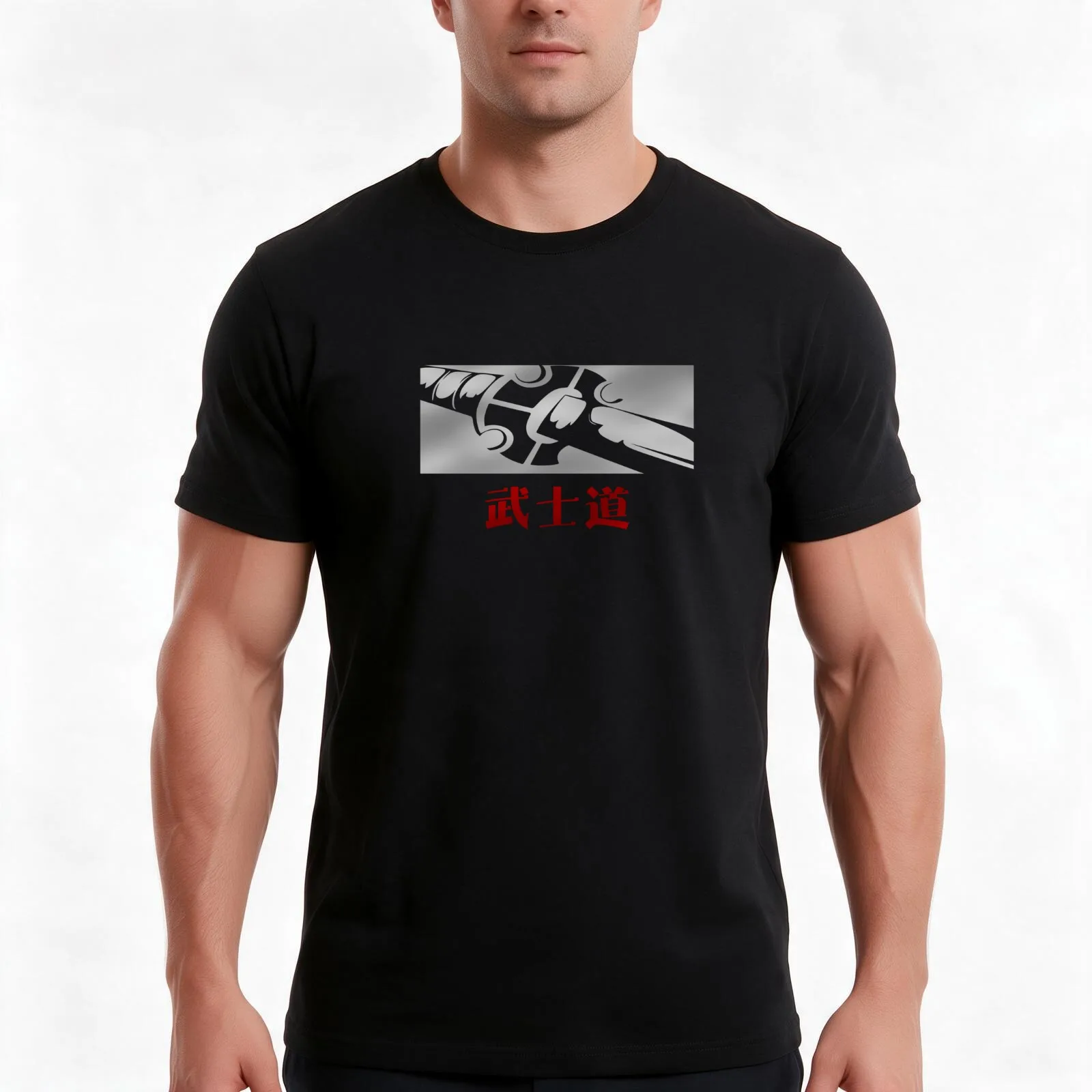 Modern Bushido Kanji Streetwear T-Shirt, Summer Casual Cotton Tee, Oversized Streetwear Tops, Vintage Graphic Print, 100% Cotton