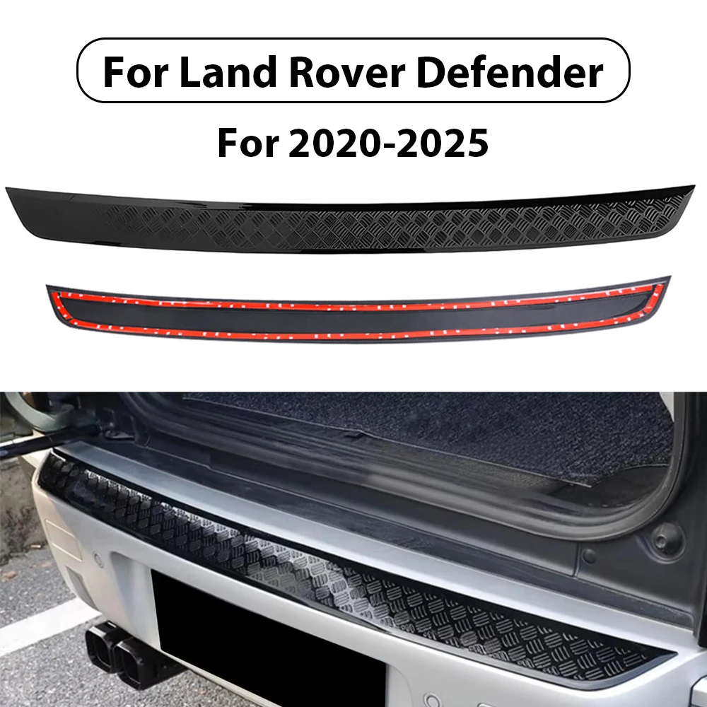Car Impact Strip For Land Rover Defender 90 110 130 Car Rear Bumper Anti-Scratch Protection Cover Trim Kit Decoration 2020-2025