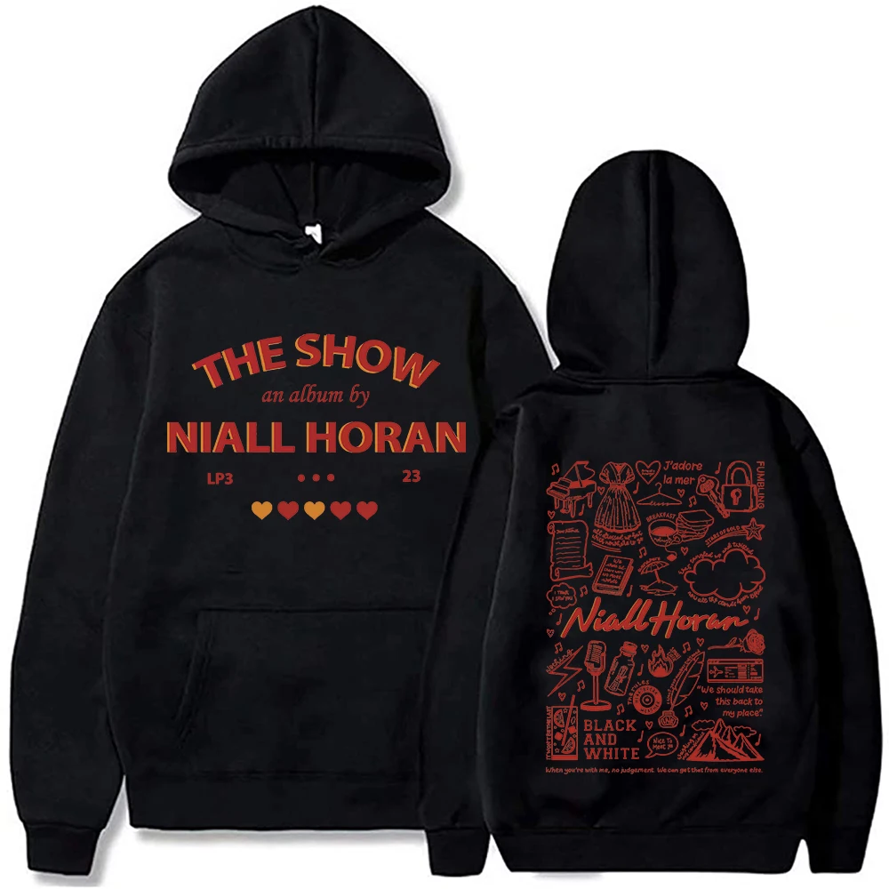 Niall Horan The Show Live On Tour 2024 Merch Hoodie Women Man Pullover Long Sleeve Tops Streetwear Unisex