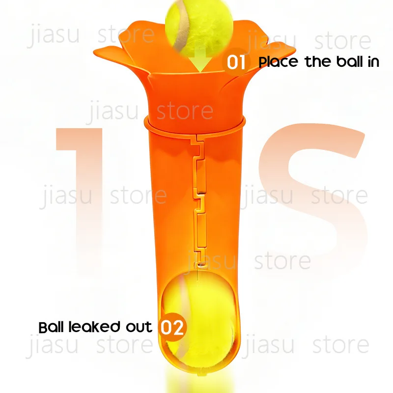 Pet Automatic Ball Throwing Machine, Tennis Launch Toy with Feeding Function for Indoor Outdoor