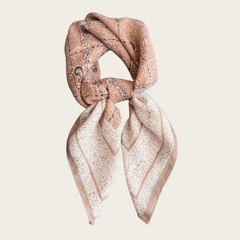 

New Cashew Print Female Neck Scarf Cotton Linen Feeling Women Hair Scarves Foulard Head Band Shawls Wraps Neckerchief Bandana