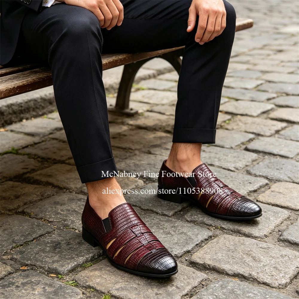 Formal Men Daily Wear Shoes - أحذية رجالية رسمية من جلد السحلية