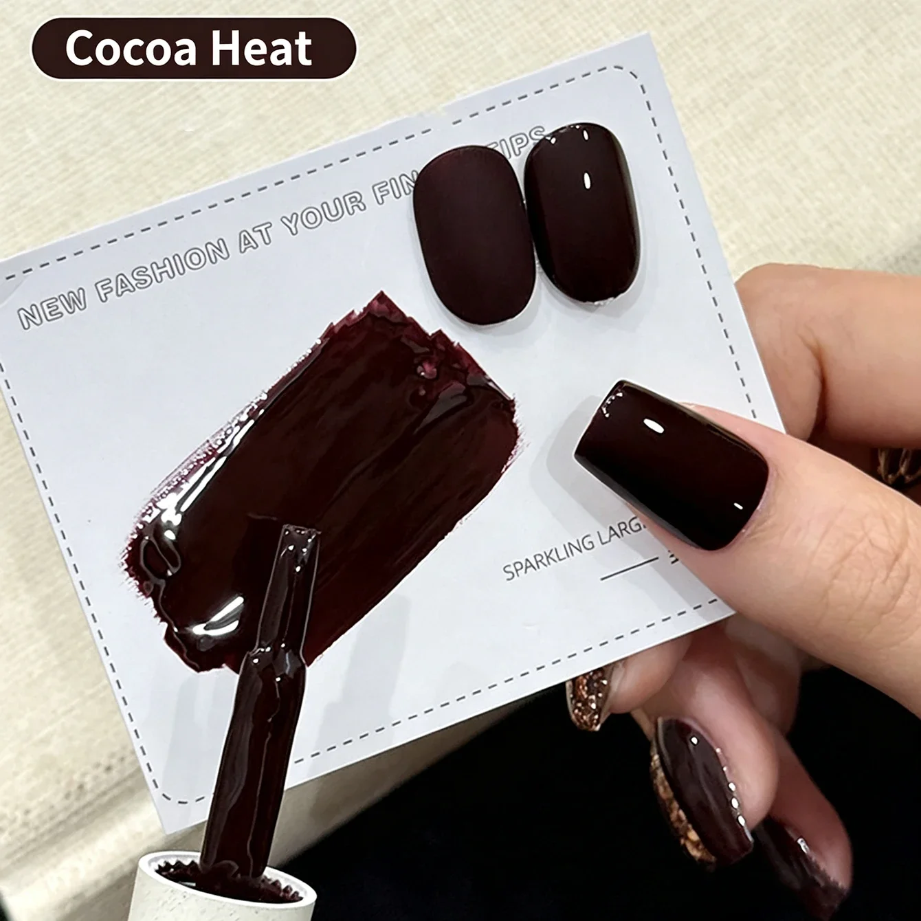 MIANEL 2026 Hot Cocoa Brown Gel Nail Polish Fall Caramel Maillard Shade Skin-Toning Flattering New Arrival