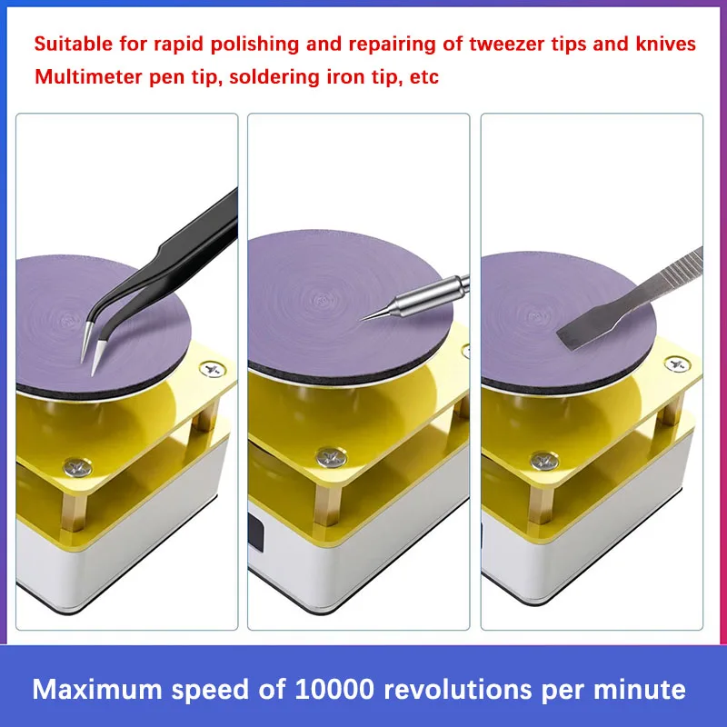 Portable Mini Micro Electric Grinder Multifunction Polishing Machine Tweezers Soldering Tips for Delicate Repair Tasks