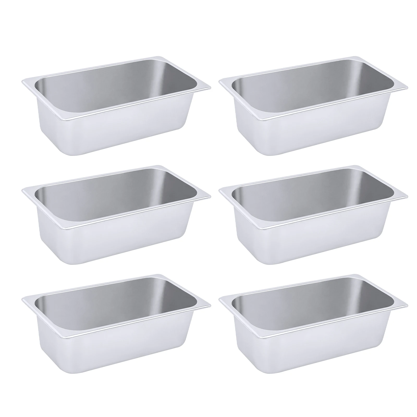 6 Pack Hotel Pans, 1/3 Size 4