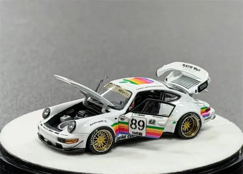 

[PreSale] PGM 1:64 RWB964 #89 White Apple No.89 Diecast Model Car