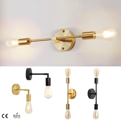 Lámparas de pared de doble cabezal para decoración, accesorios de iluminación de pared nórdicos modernos, pasillo, sala de estar, baño, candelabros de iluminación interior