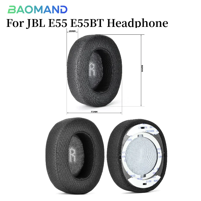 

Ear Pads For JBL E55 E55BT Headphones Replacement Soft Foam Cushion Sponge Pad Leather Earmuffs