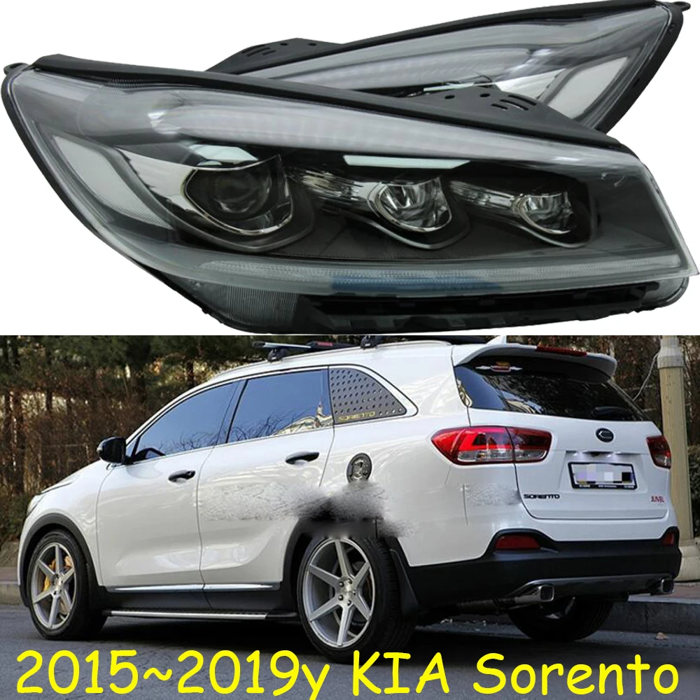 

1set car styling headlamp for KIA Sorento headlight 2015~2019y ALL IN LED DRL for kia Sorento daytime running light head light