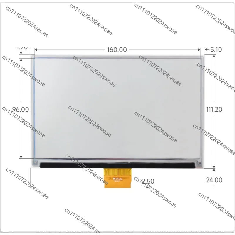 7.3-Inch Full-color Electronic Ink Screen with Low Power Consumption 800 × 480 Resolution