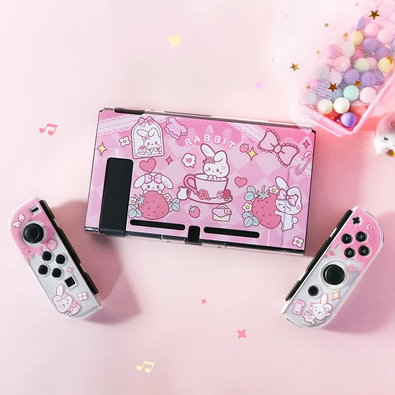 For Nintendo Switch Case Switch Oled Accessories Sweet Berry Rabbit Protective Shells Joy-con Cover For Switch NS Console Games