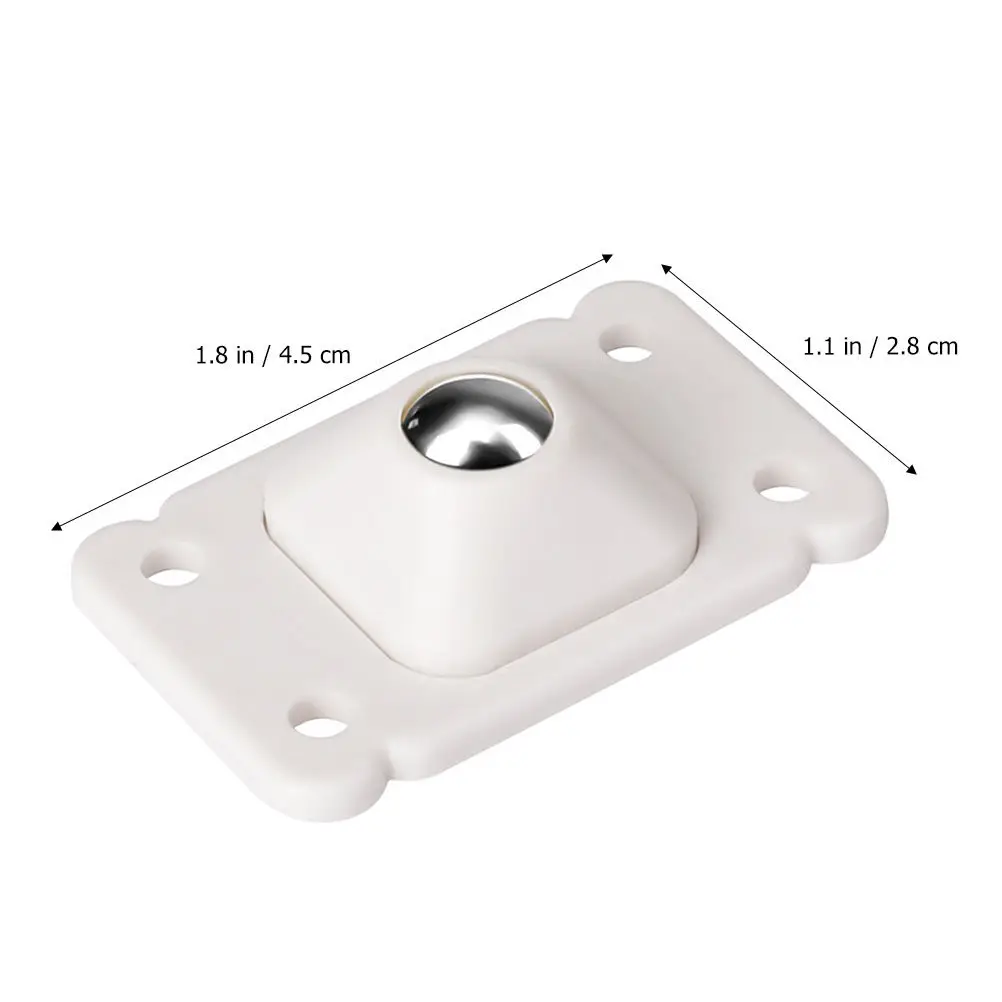 8Pcs Caster Self-Adhesive Storage Box Wheels Silent ABS Heavy Duty Furniture Pulley for Sideboard Bedside Cabinet