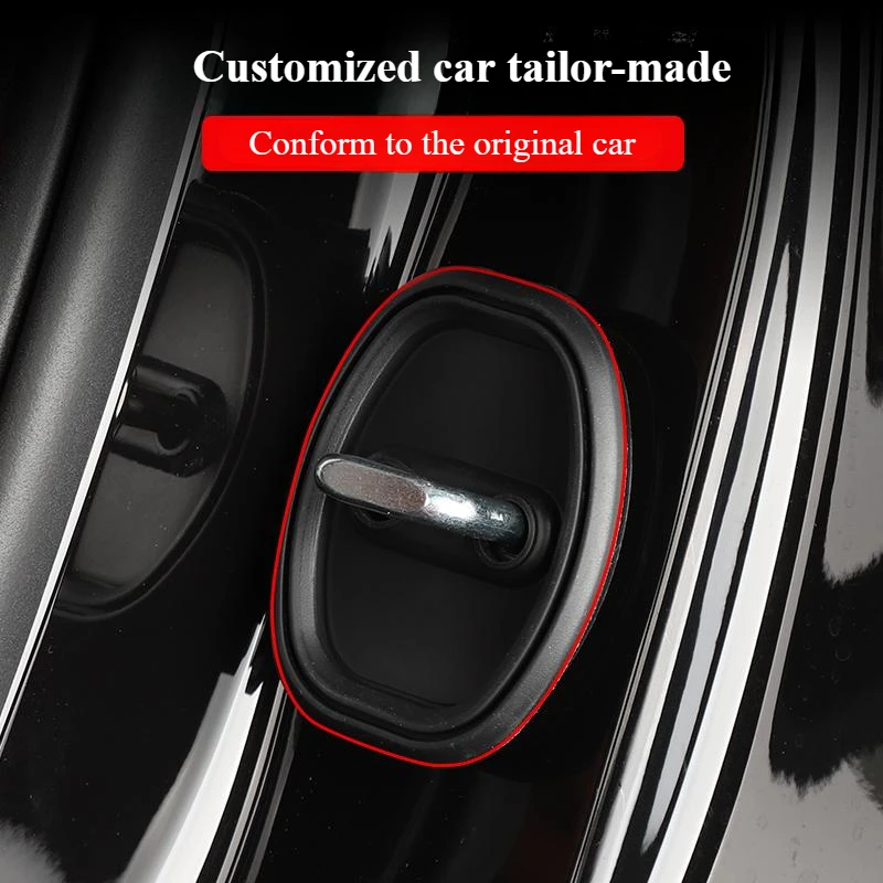 Good Quality New For 24 Leapmotor C16 C10 Silicone Door Lock Cover, Anti-Rattle , Custom Fit Car Door Protector Accessories
